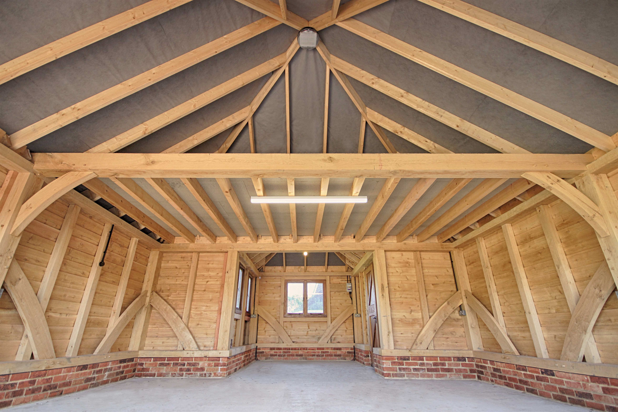 Interior Of 2 Bay Garage